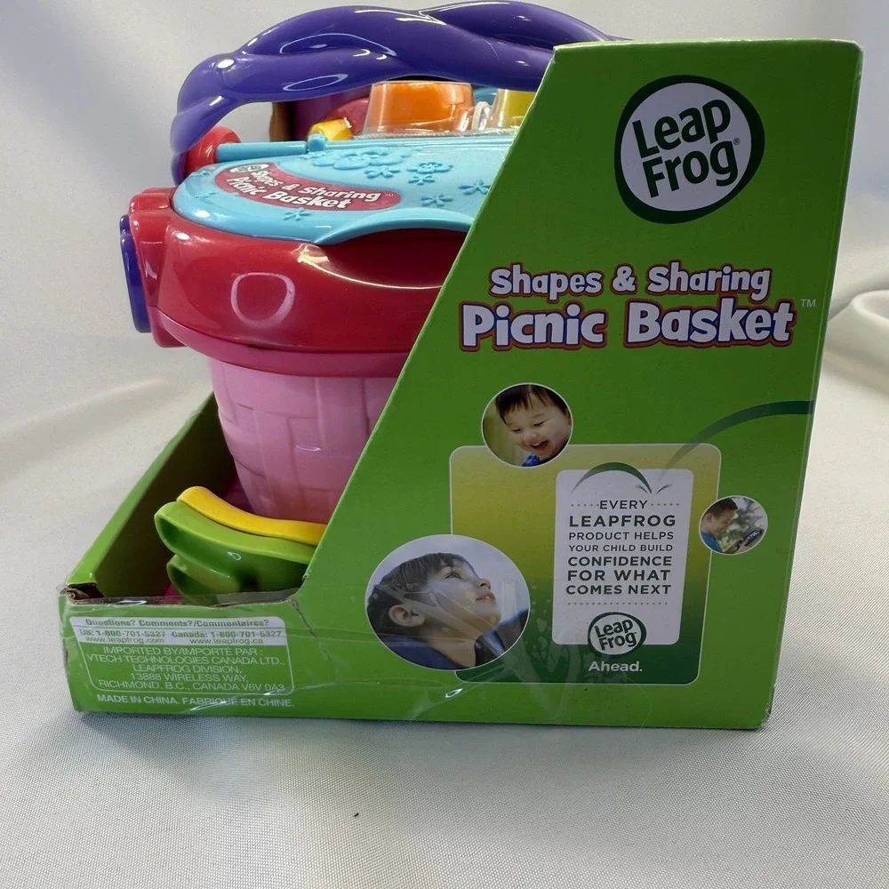 LeapFrog Shapes and Sharing Picnic‎ Basket Learning and Educational Toy NEW